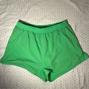 ALO Yoga Green Glow Stride Athletic Shorts